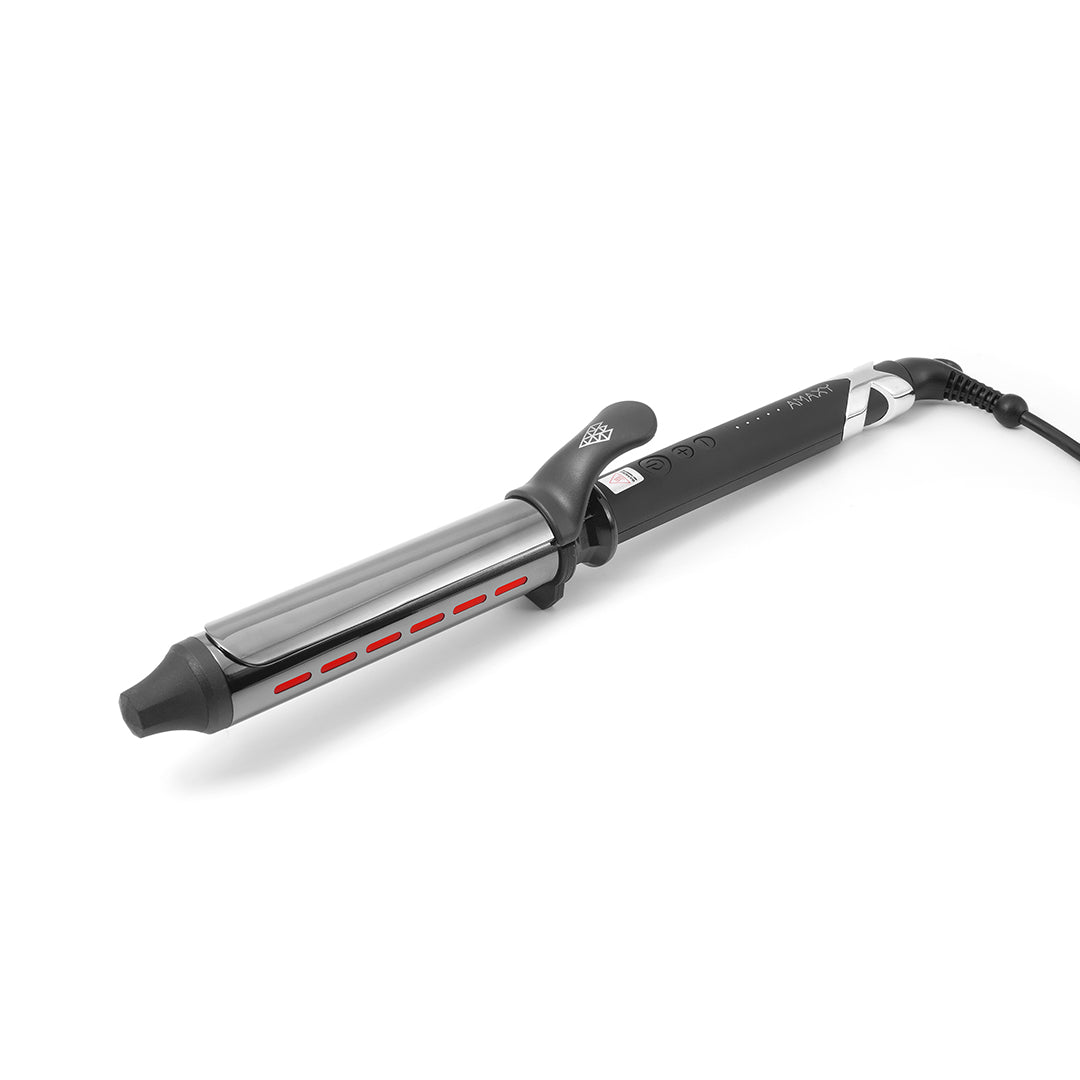 Infrared Professional Curling Iron Less Heat Damage Smooth Styling Long Last Curls Moisture Locks Amaxy